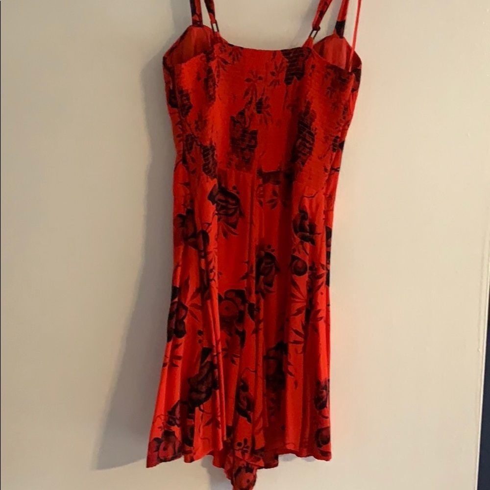 Free People Romper Red Size 2 - Picture 3 of 7